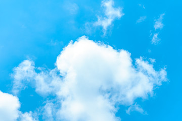 white cloud on blue sky