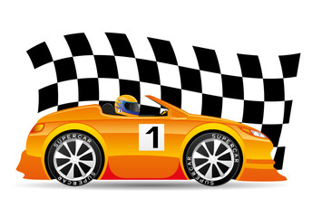 Wall Mural - Racing car.