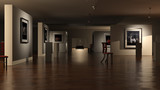 Fototapeta  - art gallery ( 3D )