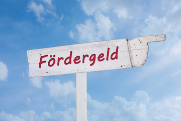 Wall Mural - Schild 194 - Fördergeld