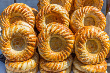 Traditional bread in Uzbekistan