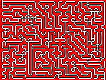  Red Vector   Maze For Children