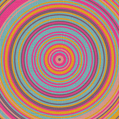 Sticker - Concentric rug fabric