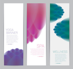 Wall Mural - Banner Flower Abstract, vector illustration