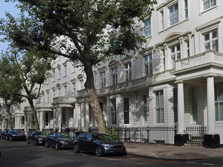 Wall Mural - elegant row of London townhouses. Borough of Kensington