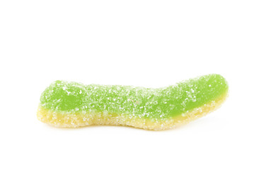 Wall Mural - Jelly worm sour candy isolated