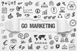 © magele-picture - Go Marketing / weißes Papier mit Symbole