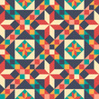 Seamless pattern in style of patchwork, vector.