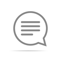 Wall Mural - chat bubble icon. vector illustration.