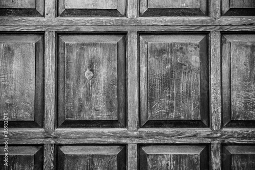 Fotografija Wood texture with inlay wooden panels