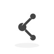© strilets - Share Icon. Vector logo on white background
