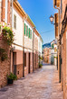 Picturesque old mediterranean village at Majorca Spain 