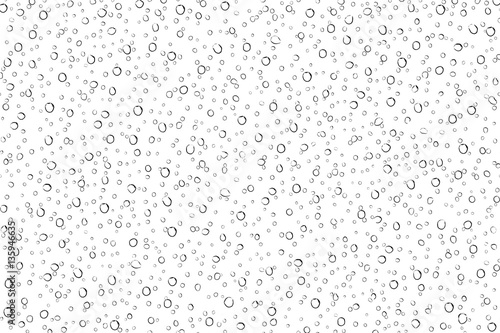 Naklejka dekoracyjna Water drops or rain drop on glass.