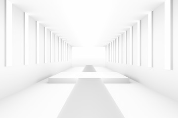 Aufkleber - Blank white empty podium for backdrop design template pr blank layouts background