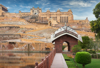 Wall Mural - Amer Fort  is located in Amer, Rajasthan, India.