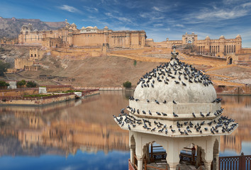 Wall Mural - Amer Fort  is located in Amer, Rajasthan, India.