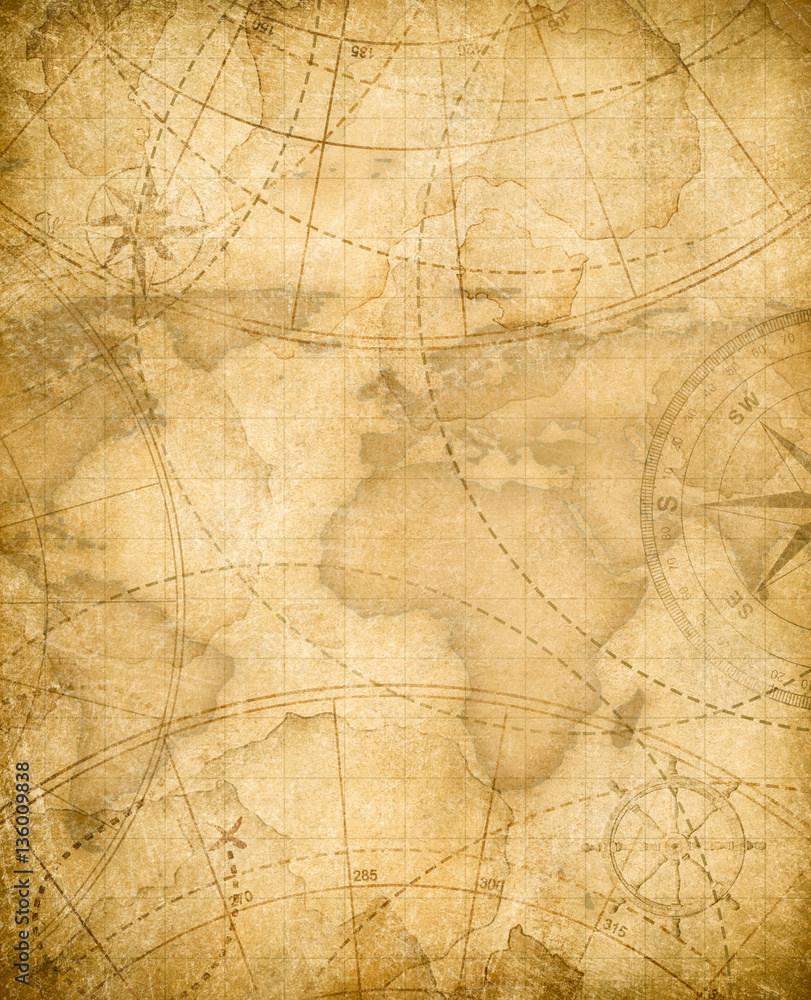 aged pirates treasure map background Stock Illustration | Adobe Stock