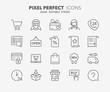shopping thin line icons 1
