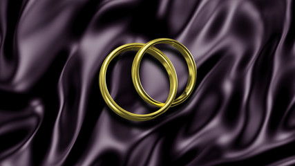 3D illustration Abstract Background with Rings