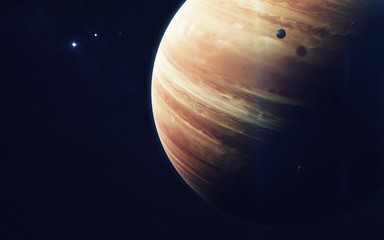 Wall Mural - gas giant planet. beauty of deep space. billions of galaxies in the universe. elements of this image