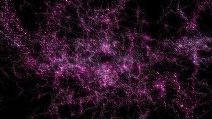 Canvas Print - Space 2227: Flying through star fields in space (Loop).