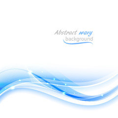 Wall Mural - abstract wavy vector background with glitter.