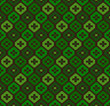 vector knitting seamless background: shamrock geometric pattern