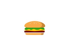 Canvas Print - Burger logo