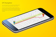 © fenskey - gps navigation map in smartphone