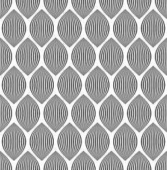 Fototapete - Almond like stripes, lines seamlessly repeatable pattern