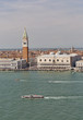 Venice cityscape, aerial view fron lagoon. Italy.
