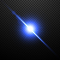 Wall Mural - blue lens flare effect. vector illustration