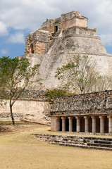 Wall Mural - Uxmal Maya famous ruins in Yucatan, Mexico