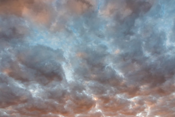 background of colorful fluffy clouds.
