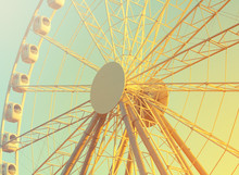 Ferris Wheel In The Amusement Park