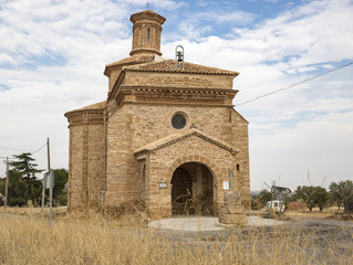 santa ana hermitage in cucalón village, province of teruel, aragon, spain