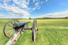 Old Cannon In Manassas National Battlefield Park In Virginia 