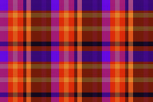 Wide Continuous   Plaid Fabric Pattern