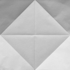 Sticker - White sheet of paper folded in four