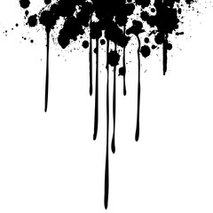 Poster - Ink Drips  - vector illustration