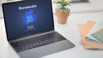 Wall Mural - bandwidth broadband connection data information internet concept