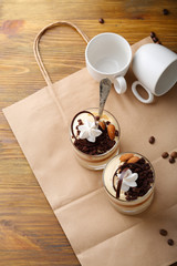 Canvas Print - Sweet coffee dessert for two