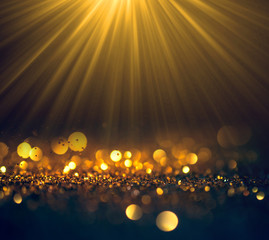 Wall Mural - beautiful rays of light with glitter lights grunge background, g