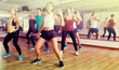 © JackF - Friendly positive people learning zumba steps