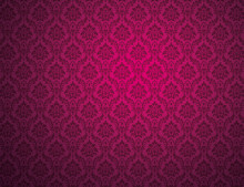 Purple Damask Pattern Background