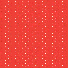 Red, White Dotted Vector Background.