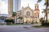 Trinity Episcopal Cathedral in Miami, Florida is the cathedral church of the Episcopal Diocese of Southeast Florida and inspired by the architecture of Roman Catholic cathedrals.