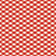 Gingham Pattern In Red