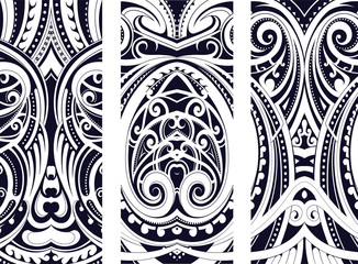 Maory style ornament set