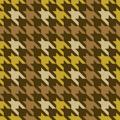 Wall Mural - Plaid Houndstooth in Brown
